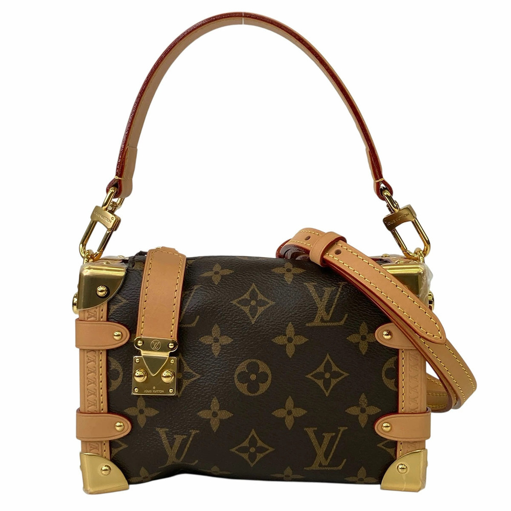 LOUIS VUITTON Side Trunk Shoulder Bag Monogram Brown
